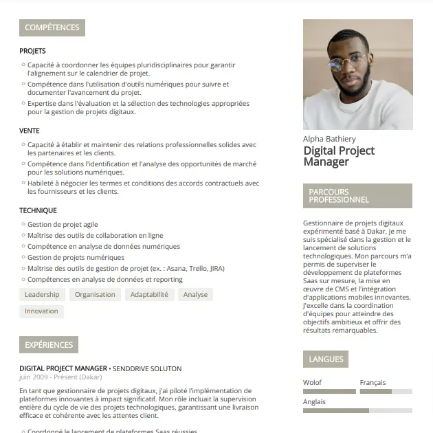 Alpha Bathiery - Digital Project Manager